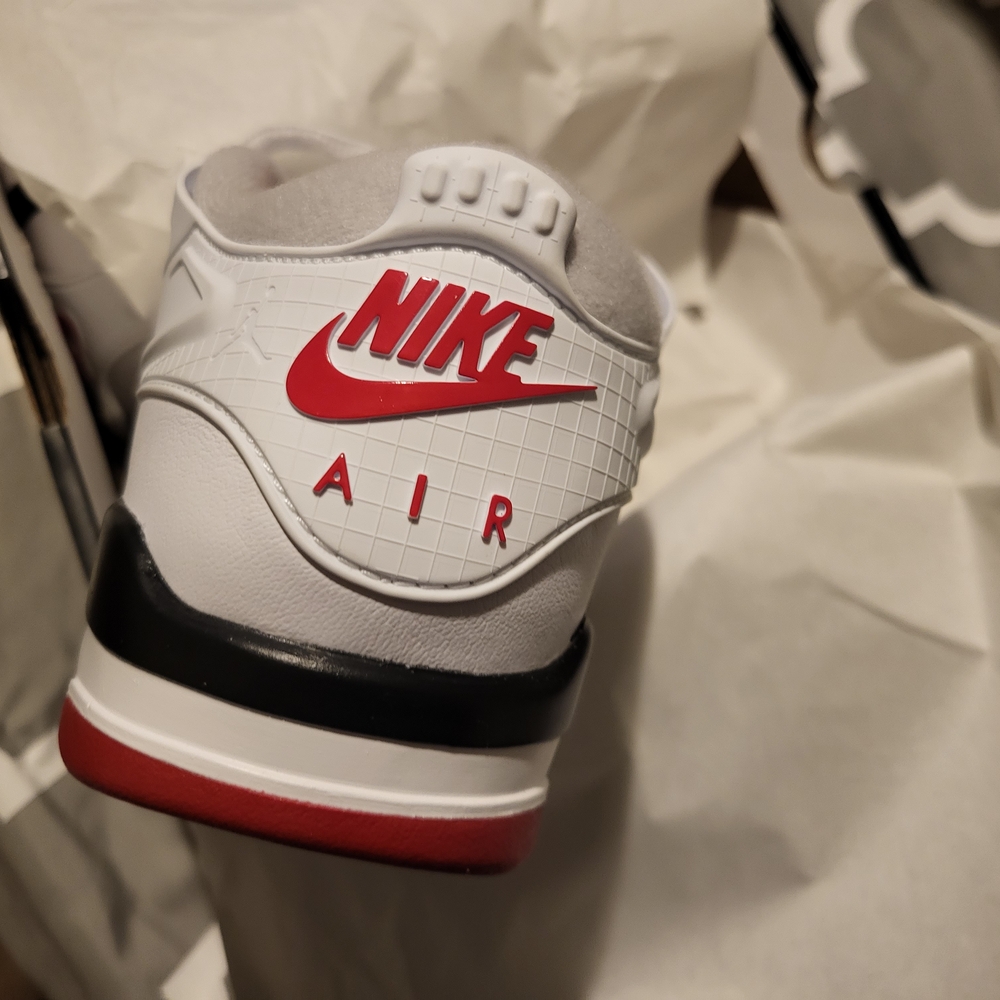 Jordan White and Red Sneakers Retro-Inspired Design - Picture 8 of 8